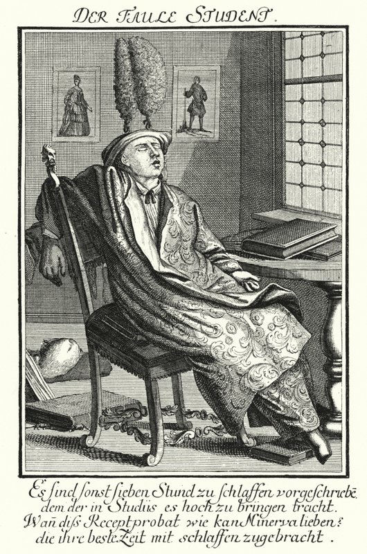 The Lazy Student by German School