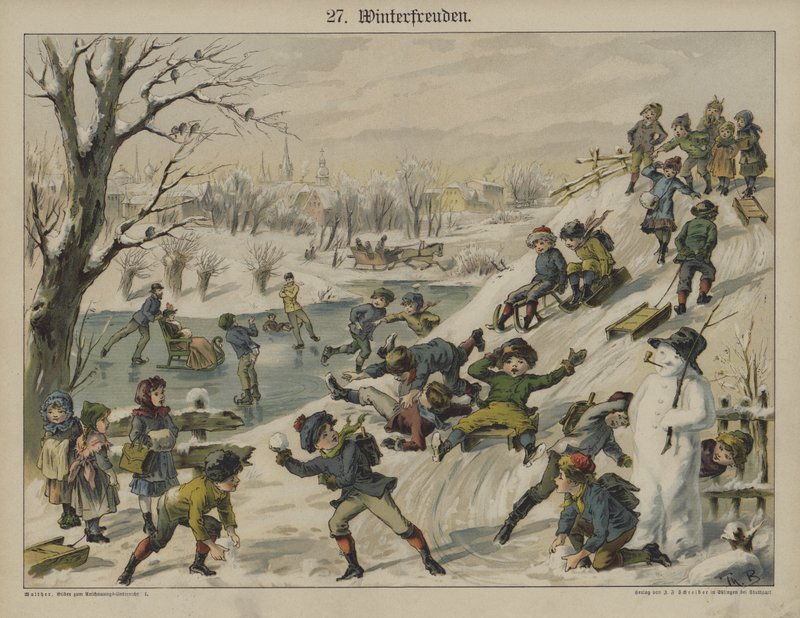 Winter amusements by German School