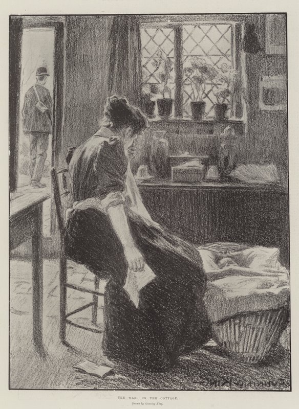 The War, in the Cottage by Gunning King