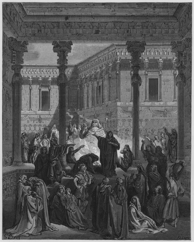 Daniel confounding the priests of Bel by Gustave Dore