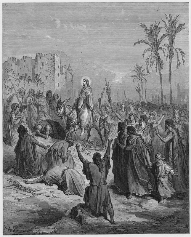 Entry of Jesus into Jerusalem by Gustave Dore