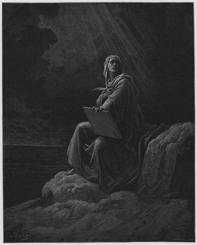 St. John at Patmos by Gustave Dore