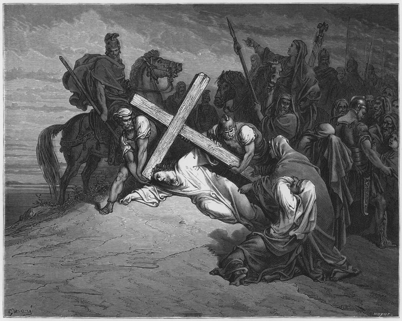 The Arrival at Calvary by Gustave Dore