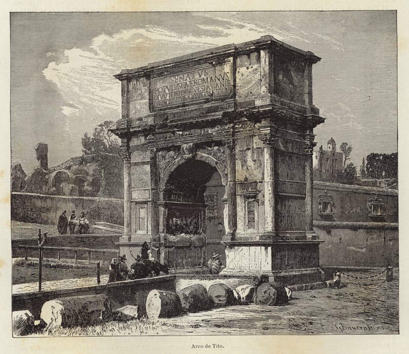 Arch of Titus by Gustave Bauernfeind