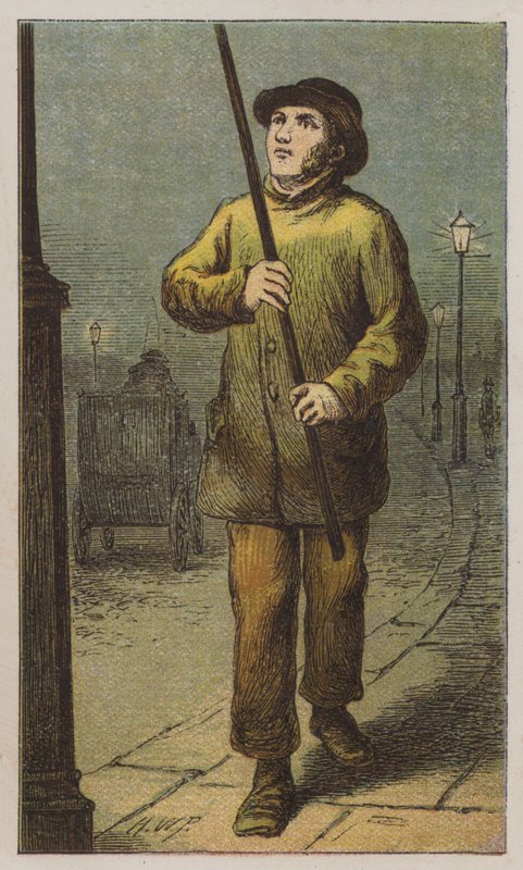 Lamplighter by H.W. (after) Petherick