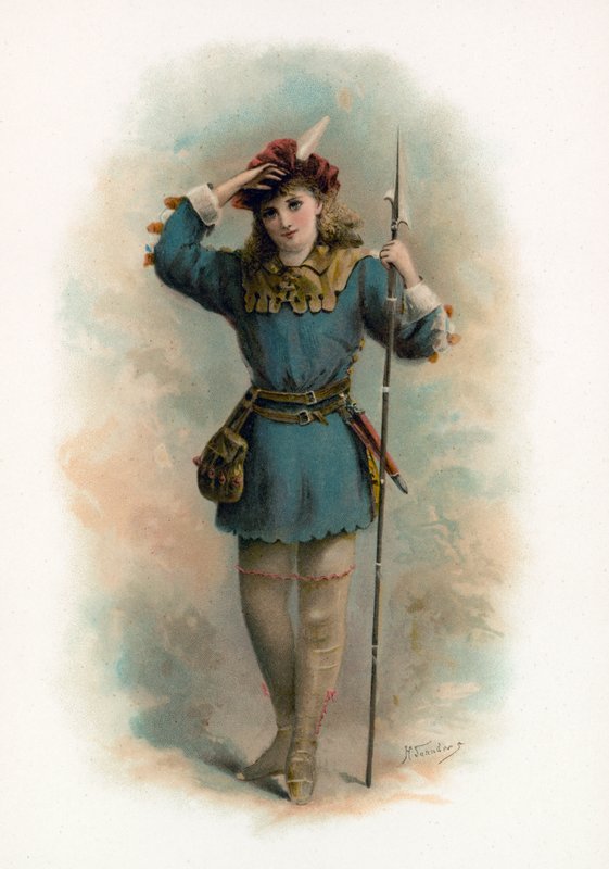 Rosalind from As You Like It by H. Saunders