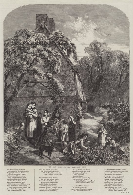 The May Garland by Harrison William Weir