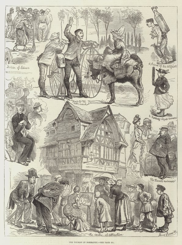 The Tourist in Normandy by Harry Furniss