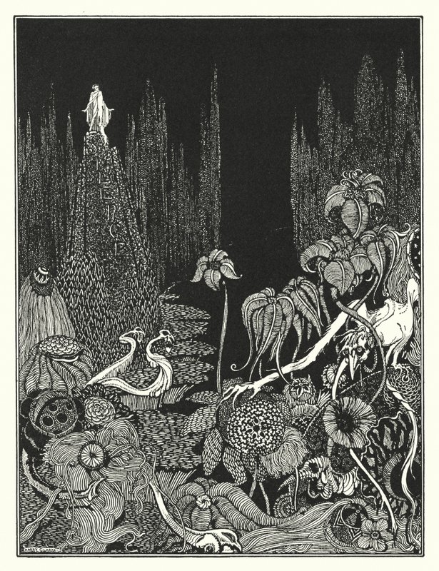 Edgar Allan Poe: Silence by Harry Clarke