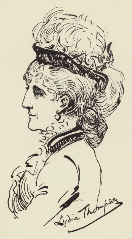 Lydia Thompson by Harry Furniss