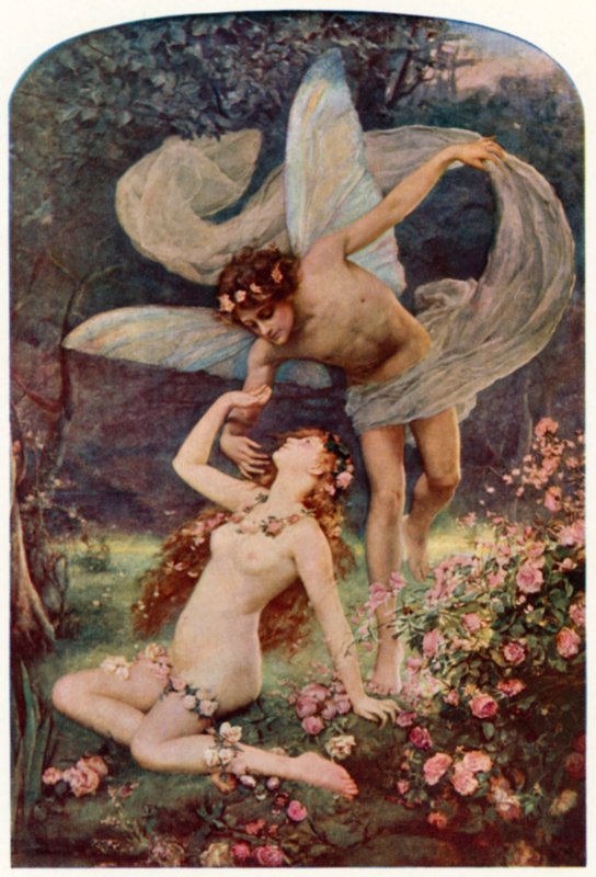 Zephyrus Wooing Flora by Henrietta Rae