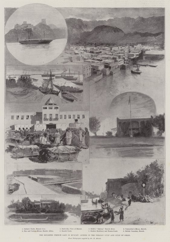 The Reported French Gain in Muscat, Scenes in the Persian Gulf and Gulf of Oman by Henry Charles Seppings Wright