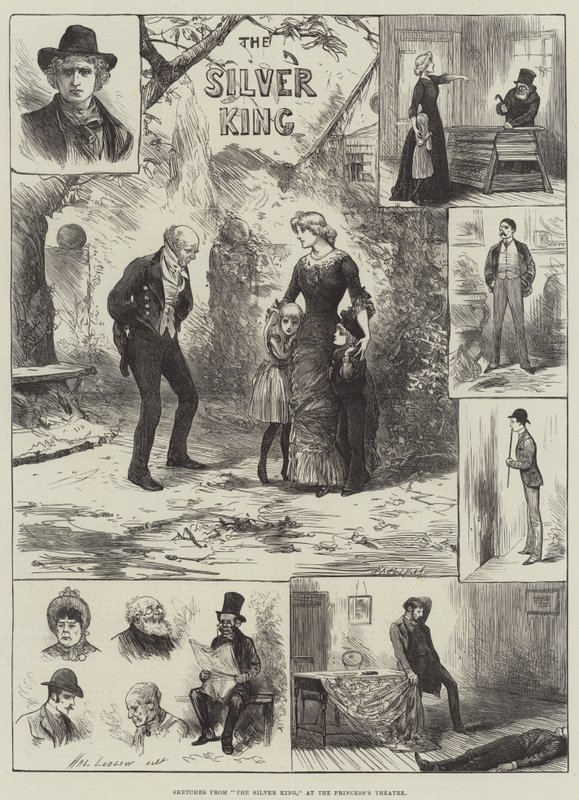 Sketches from The Silver King, at the Princess