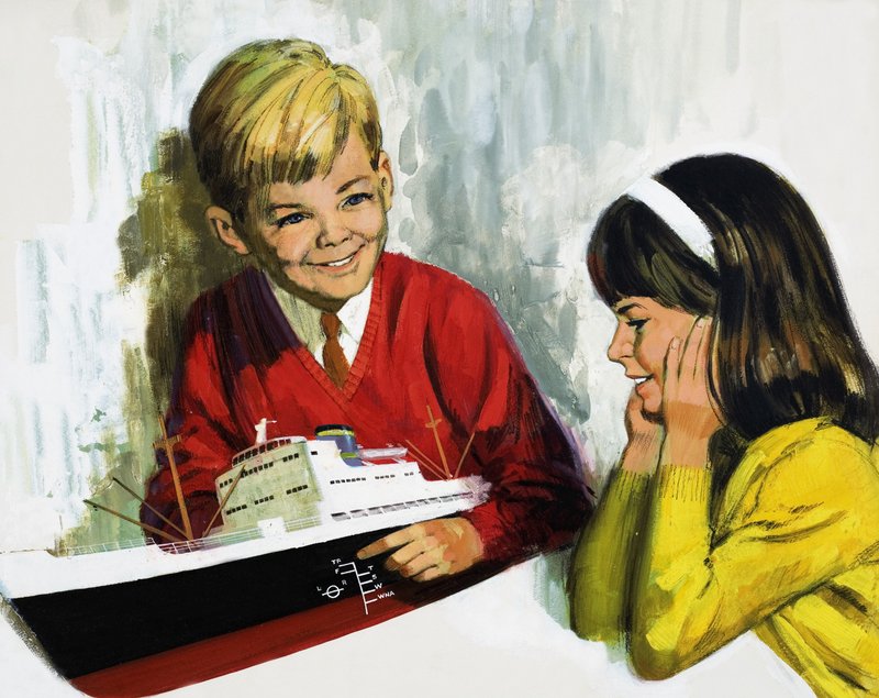 Model ship by Henry Charles Fox