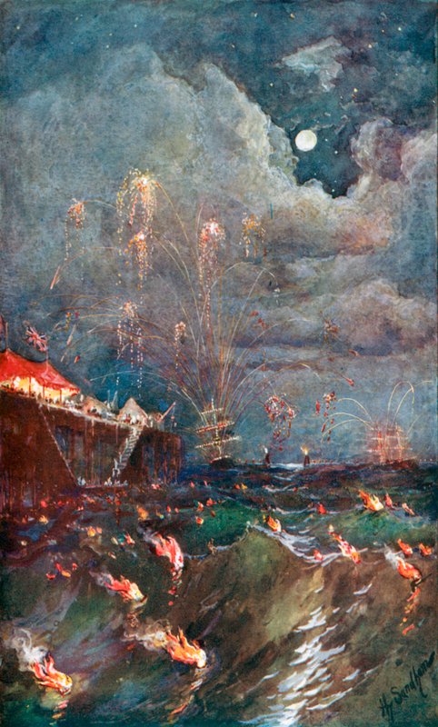 The Illumination of the Surf at Madras by Henry Sandham