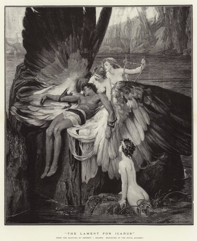 The Lament for Icarus by Herbert James Draper