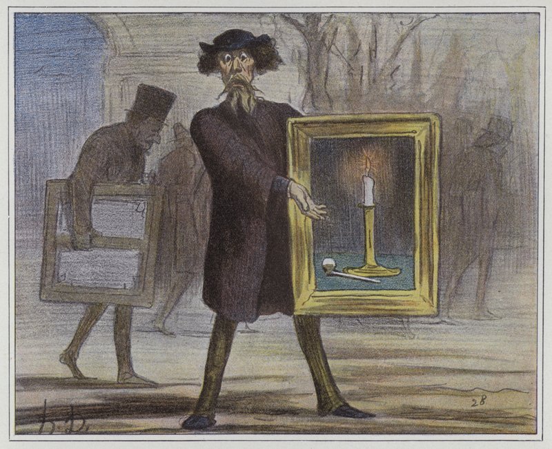 They Rejected This...the Ignoramuses! by Honore circle of Daumier