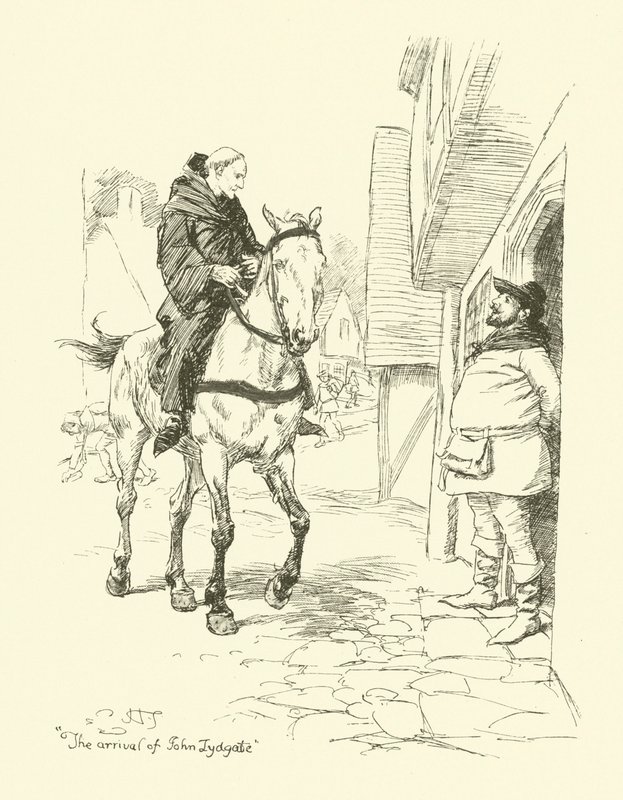 The Arrival of John Lydgate by Hugh Thomson