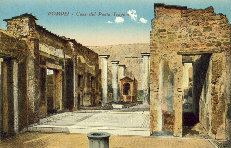 Pompei, Italy, Casa Del Poeta Tragico by Italian Photographer