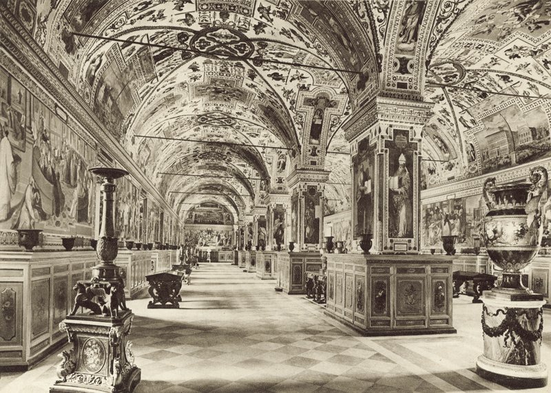 The Vatican Library, First Hall by Italian Photographer