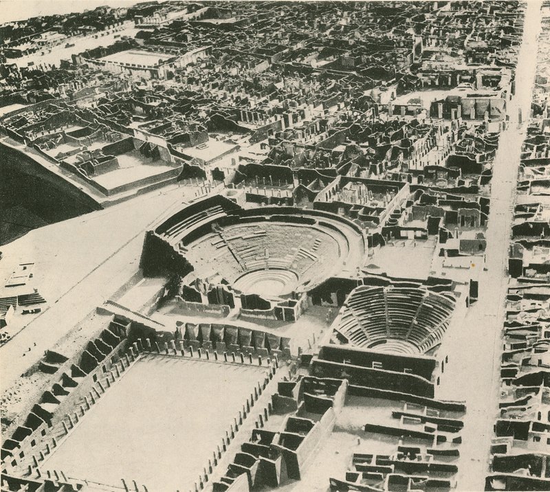 General View of Pompeii by Italian School