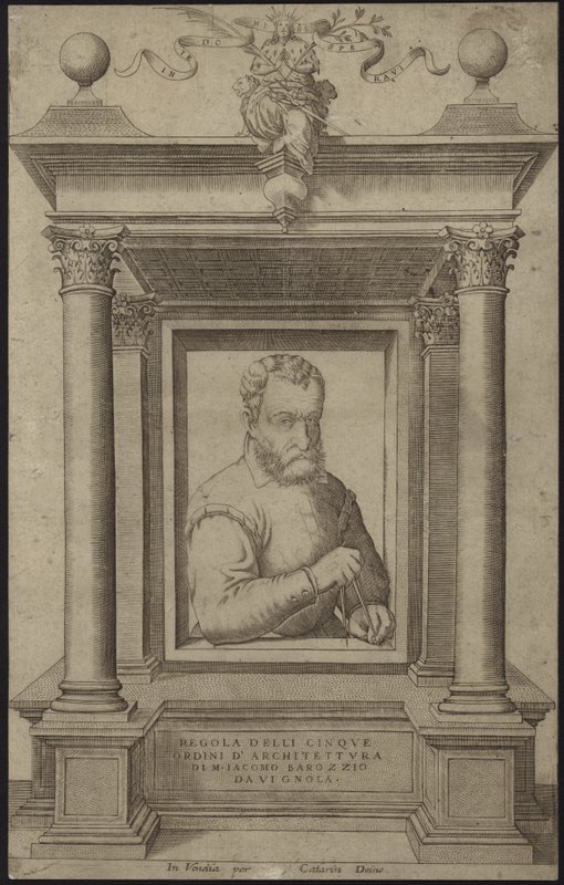 Portrait of Giacomo Barozzi da Vignola by Italian School