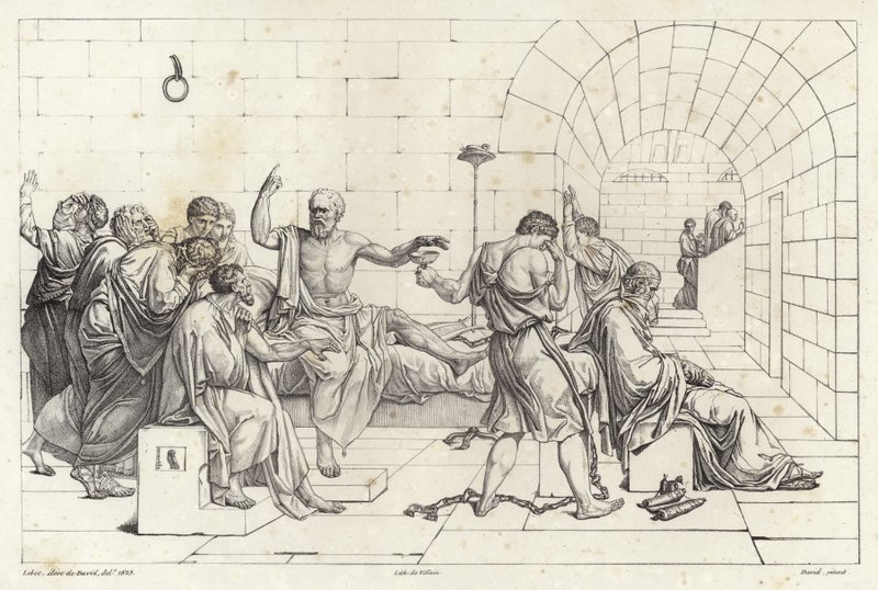The Death of Socrates by Jacques Louis David