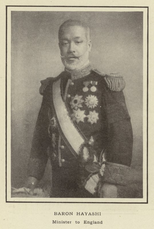 Baron Hayashi, Minister to England by Japanese Photographer