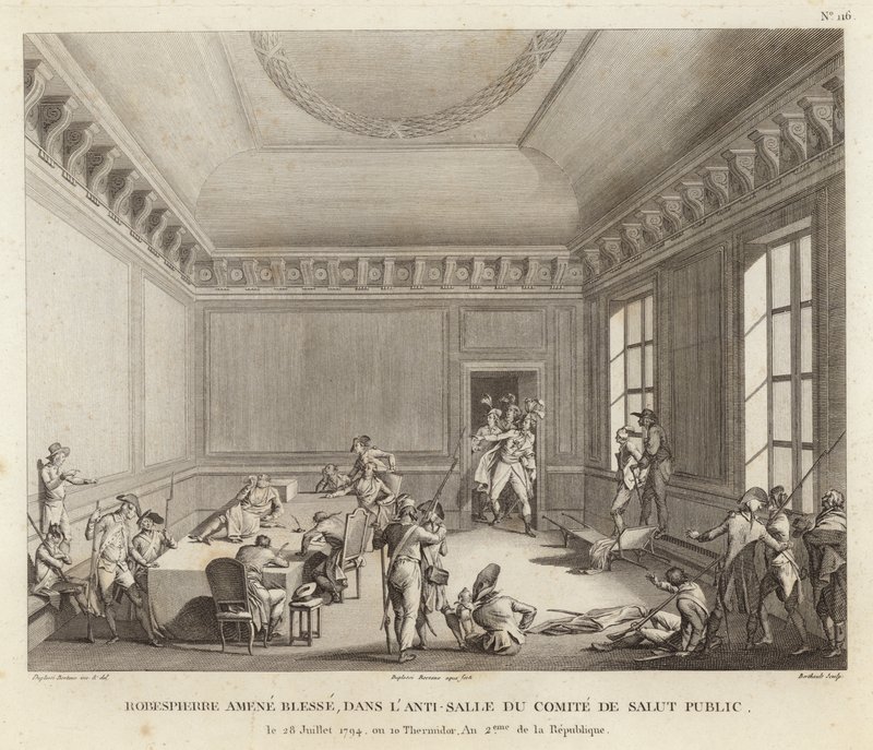 Maximilien de Robespierre Leads an Assault by Jean Duplessi Bertaux