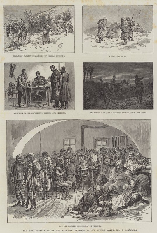 The War between Servia and Bulgaria by Johann Nepomuk Schonberg
