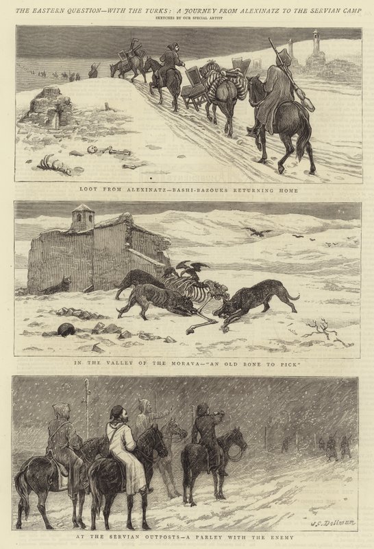 The Eastern Question, with the Turks, a Journey from Alexinatz to the Servian Camp by John Charles Dollman