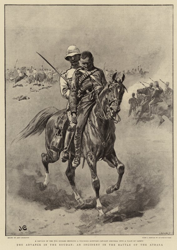 The advance in the Soudan, an Incident in the Battle of the Atbara by John Charlton
