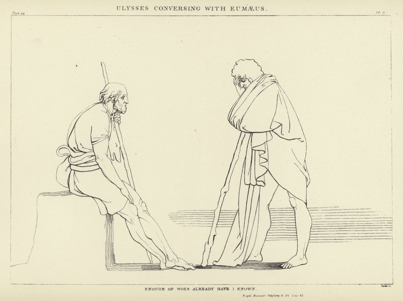 Ulysses Conversing with Eumaeus by John Flaxman