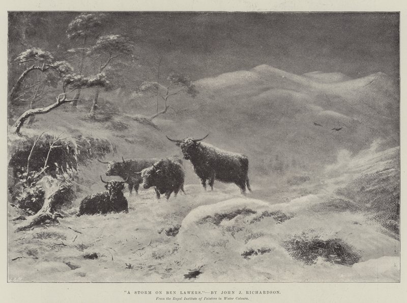 A Storm on Ben Lawers by John Isaac Richardson