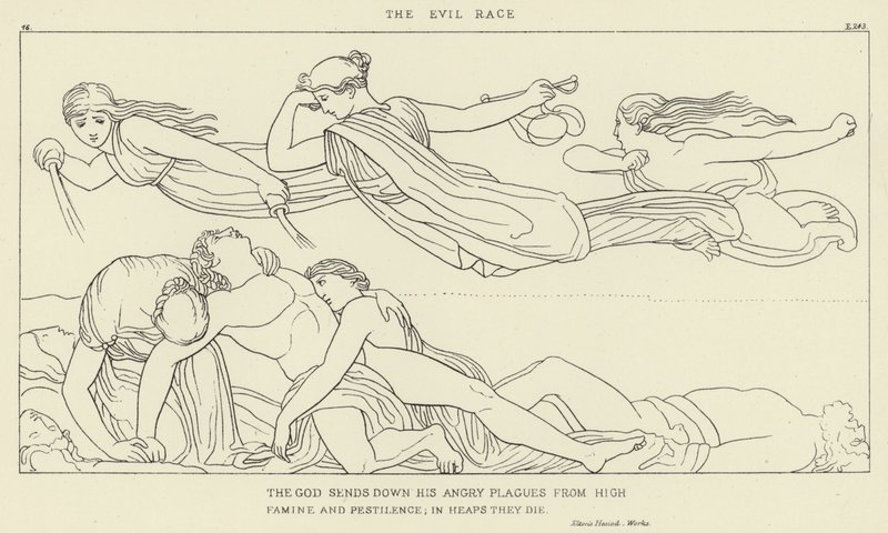 The Evil Race by John Flaxman