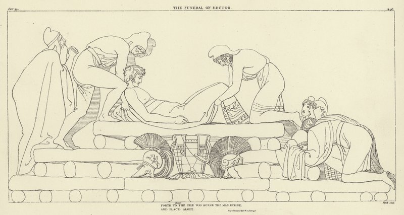 The Funeral of Hector by John Flaxman
