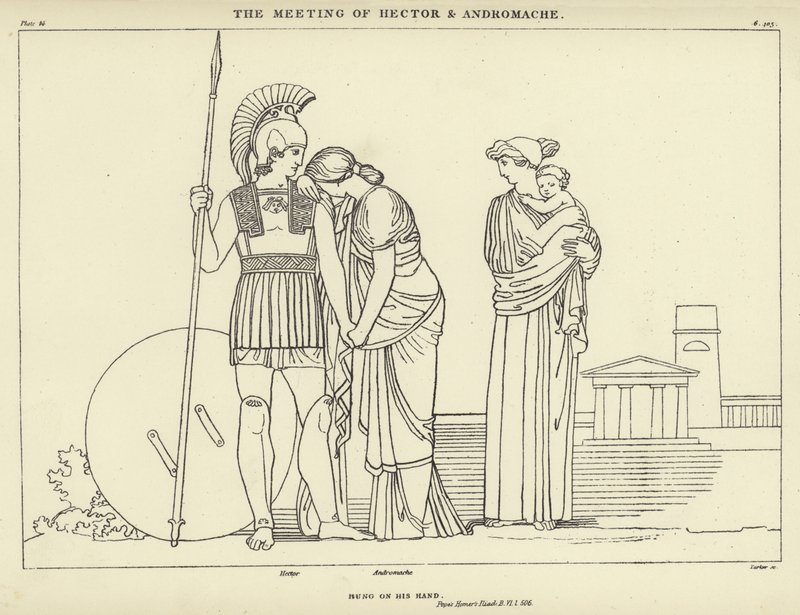The Meeting of Hector and Andromache by John Flaxman