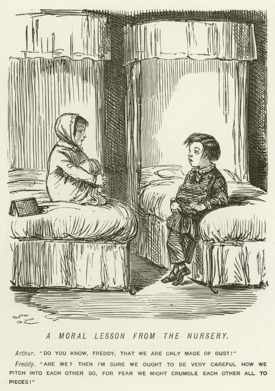 A Moral Lesson from the Nursery by John Leech