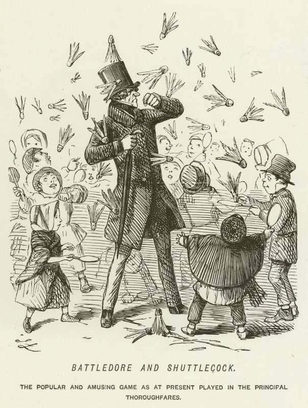 Battledore and Shuttlecock by John Leech