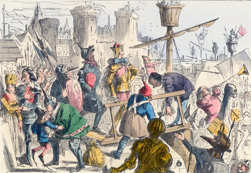 Embarkation of King Henry V at Southampton by John Leech