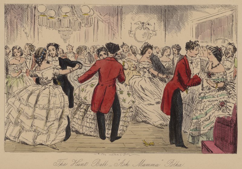 The Hunt Ball, Ask Mamma Polka by John Leech