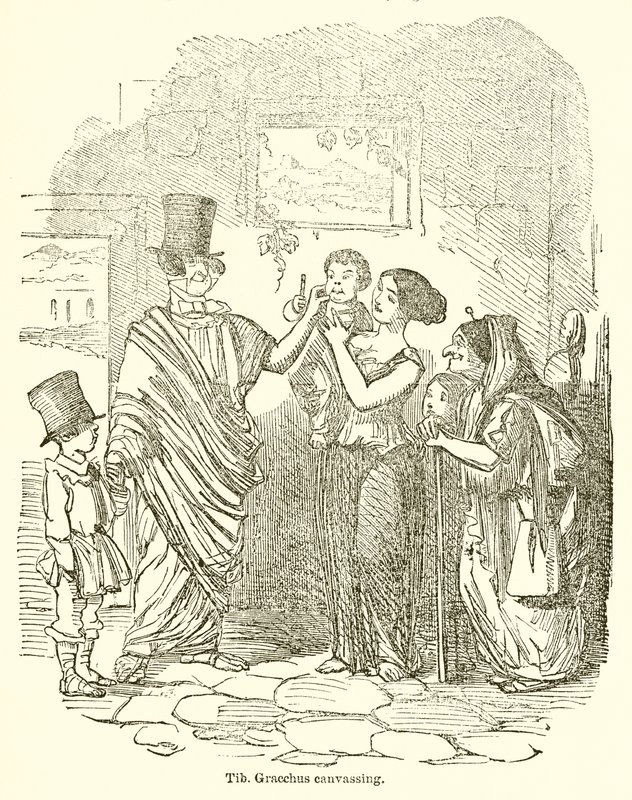 Tib. Gracchus Canvassing by John Leech