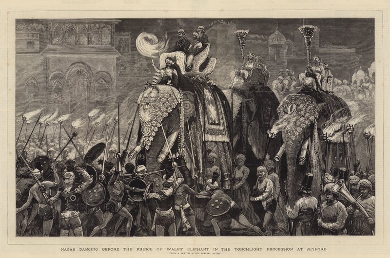 Nagas Dancing Before the Prince of Wales