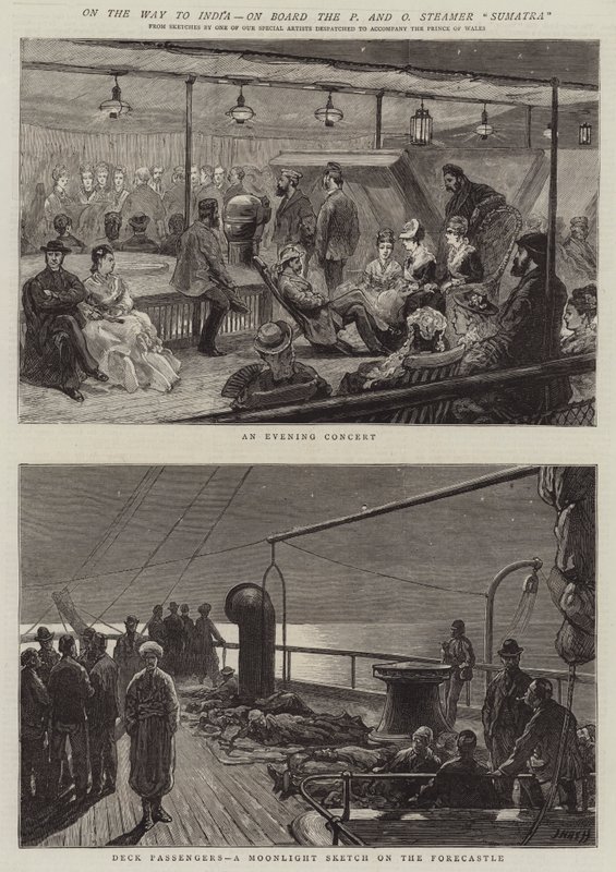On the Way to India, on Board the P and O Steamer Sumatra by Joseph Nash