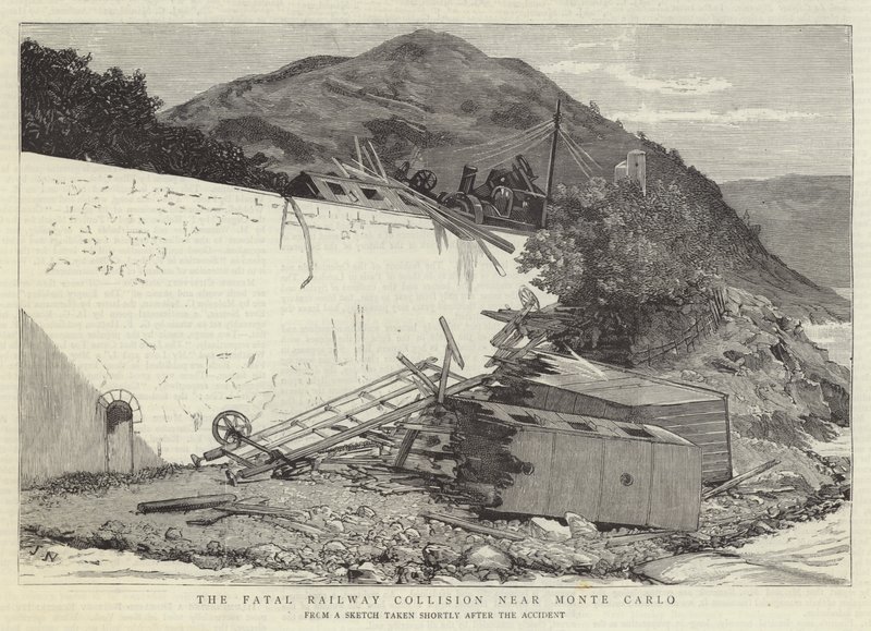 The Fatal Railway Collision near Monte Carlo by Joseph Nash