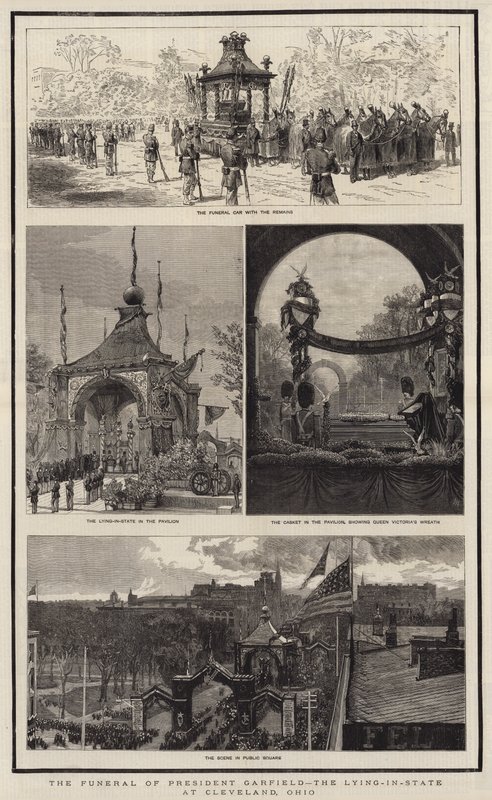 The Funeral of President Garfield, the Lying-in-State at Cleveland, Ohio by Joseph Nash