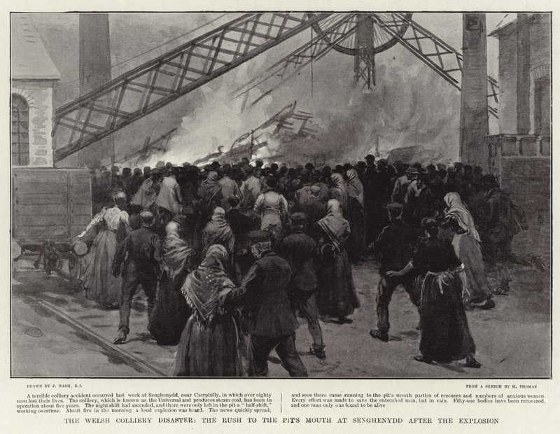The Welsh Colliery Disaster, the Rush to the Pit