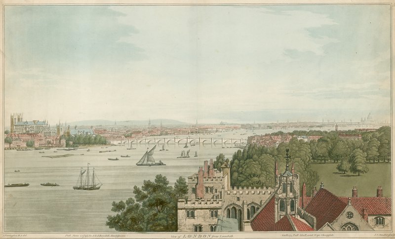 View of London from Lambeth by Joseph Farington