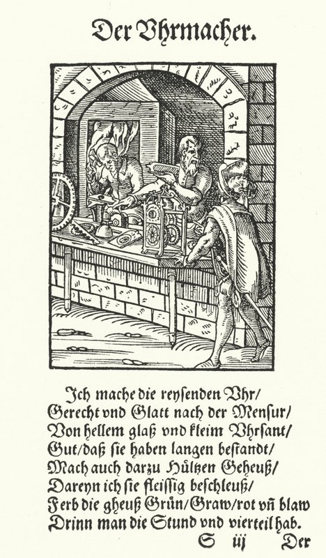 The Clockmaker by Jost (after) Amman