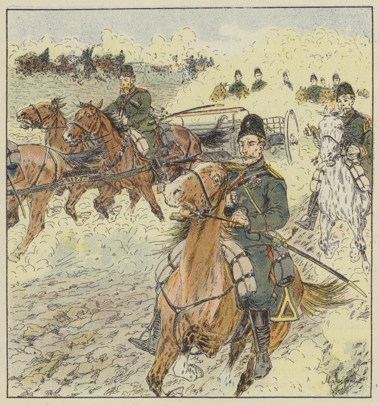 Cossack artillery from Transbaikal by L. Malespine